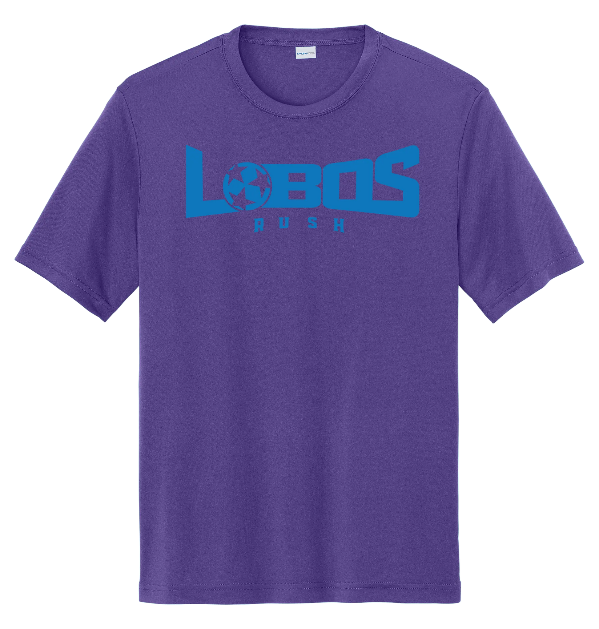 LOBOS RUSH YST350 - Youth Sport-Tek® PosiCharge® Competitor™ Tee - Rush Blue Print PrinthouseOB
