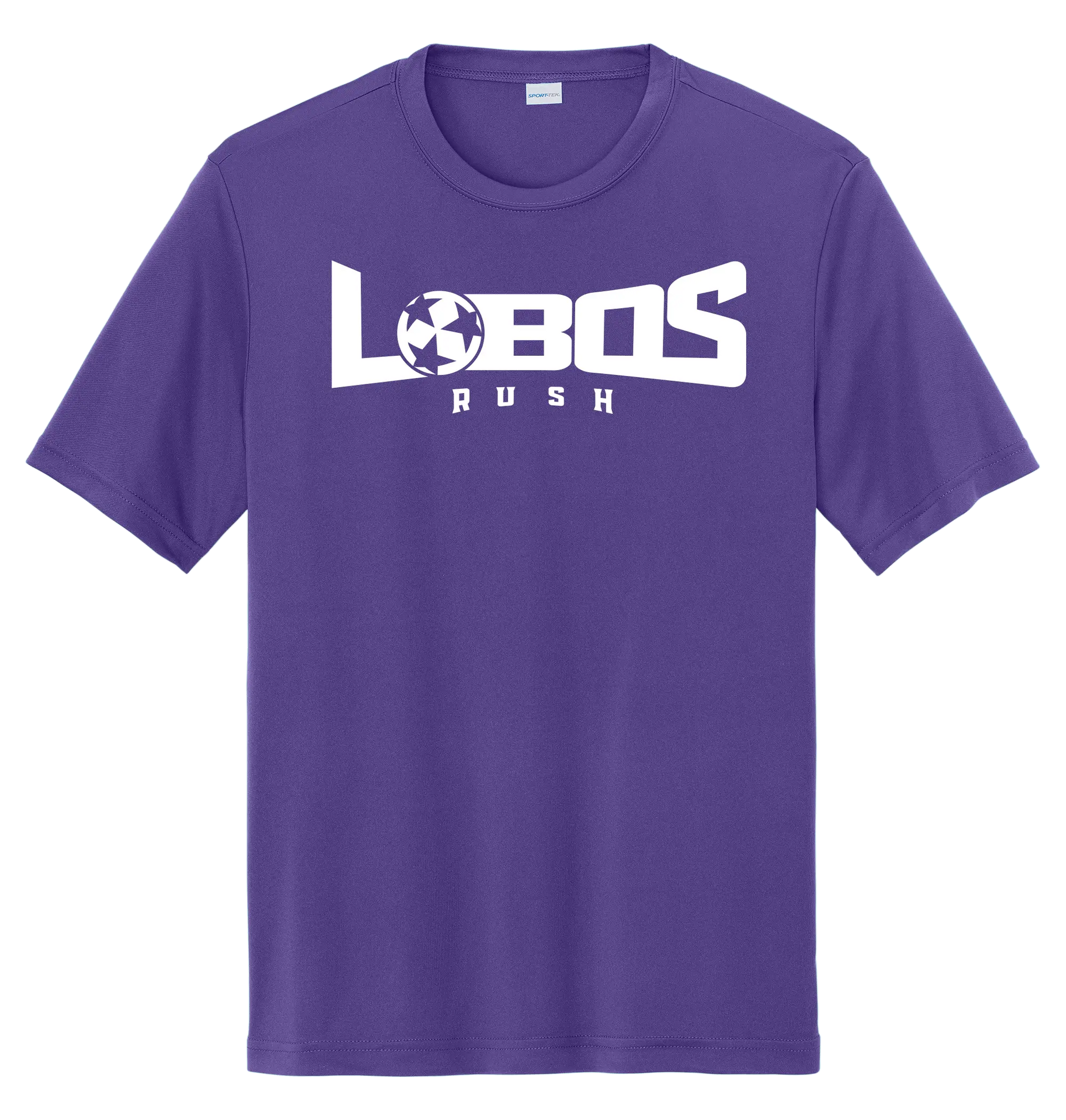 LOBOS RUSH YST350 - Youth Sport-Tek® PosiCharge® Competitor™ Tee -White Print PrinthouseOB