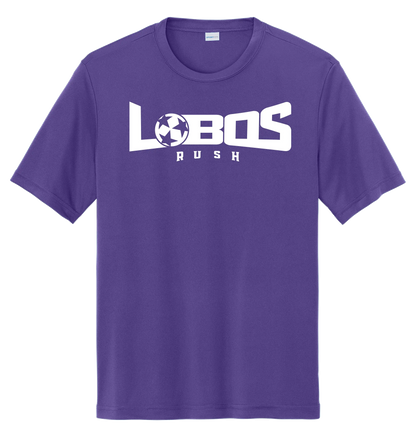 LOBOS RUSH YST350 - Youth Sport-Tek® PosiCharge® Competitor™ Tee -White Print PrinthouseOB