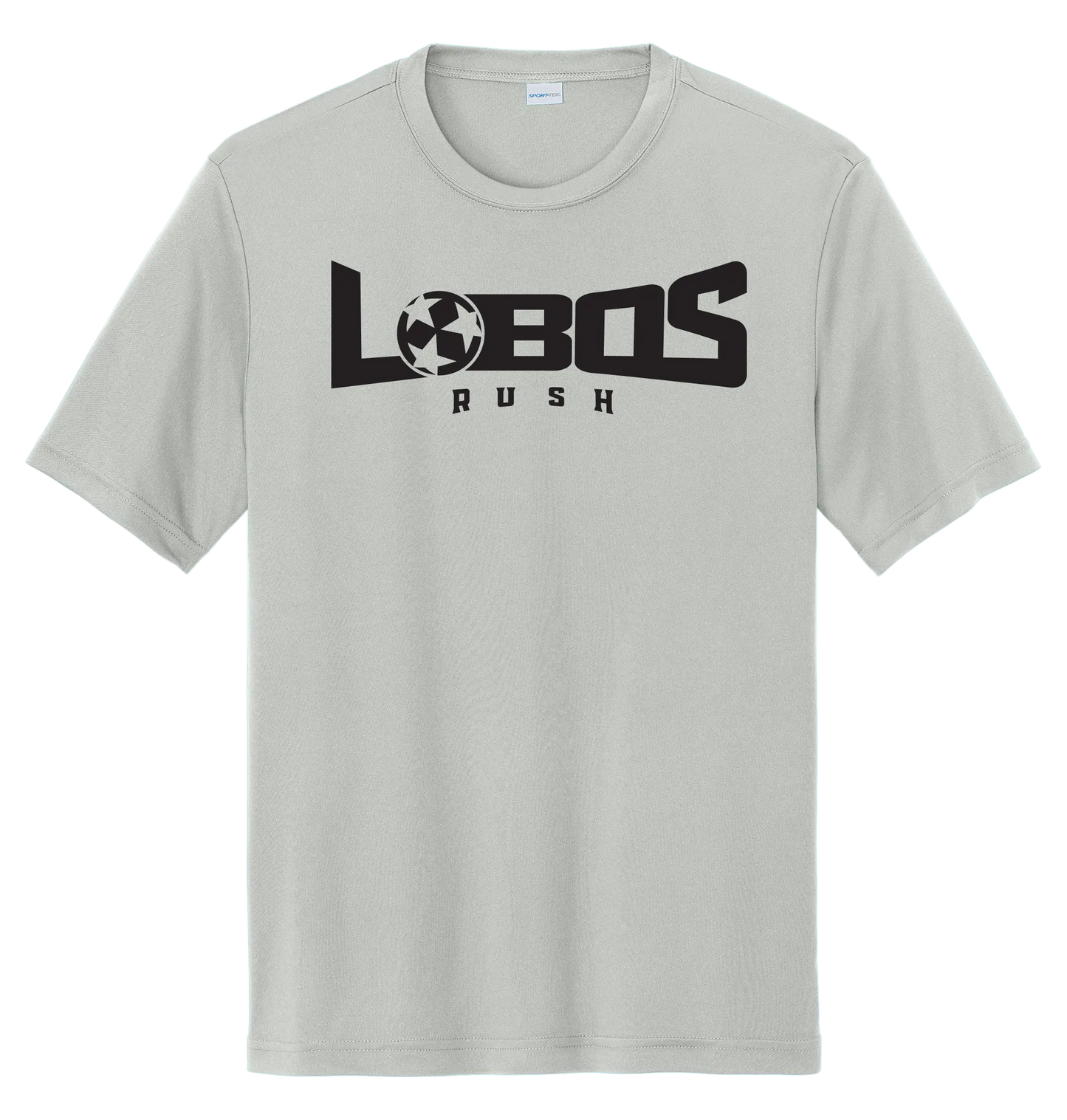 LOBOS RUSH YST350 - Youth Sport-Tek® PosiCharge® Competitor™ Tee - Black Print PrinthouseOB