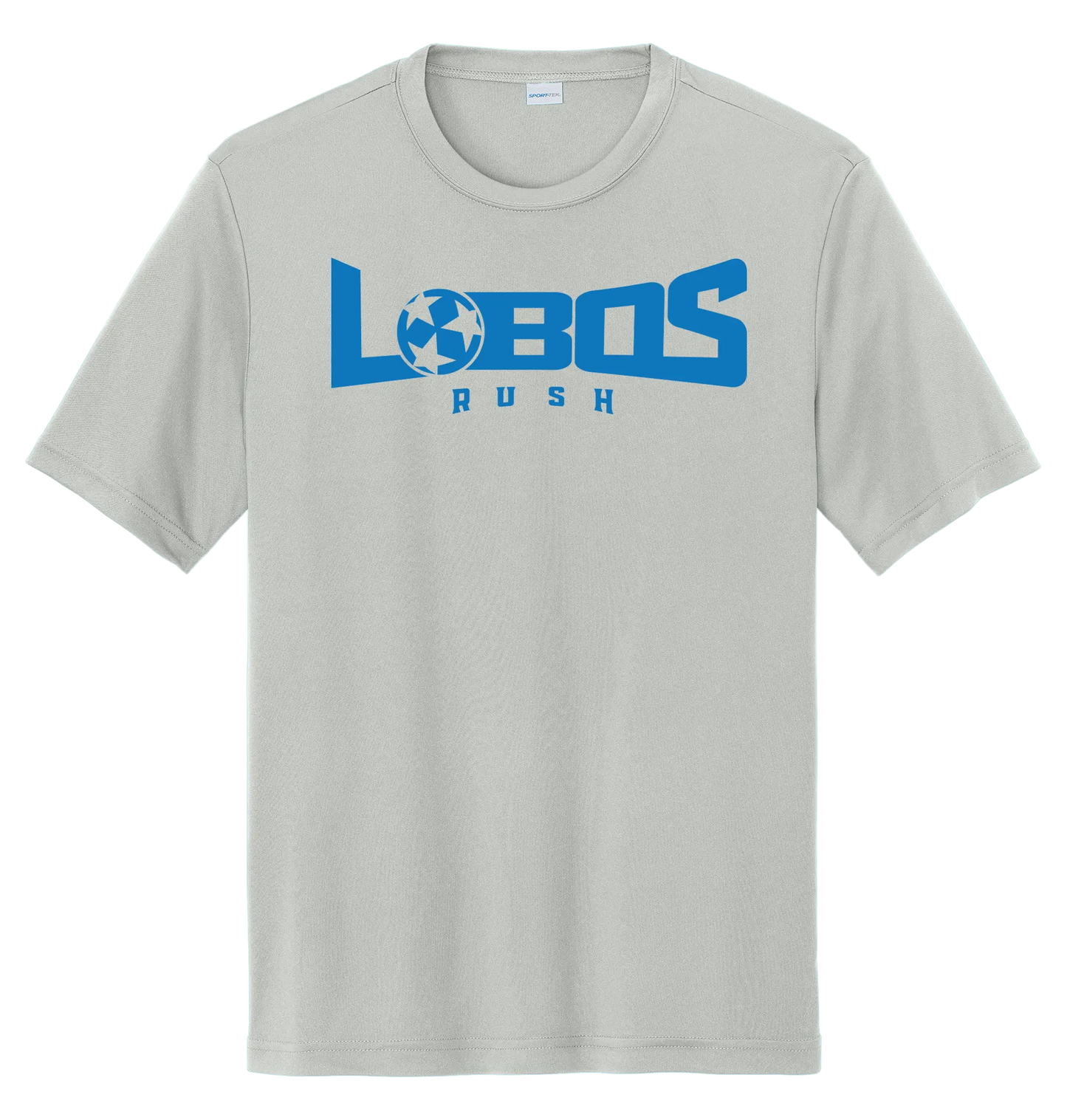 LOBOS RUSH YST350 - Youth Sport-Tek® PosiCharge® Competitor™ Tee - Rush Blue Print PrinthouseOB