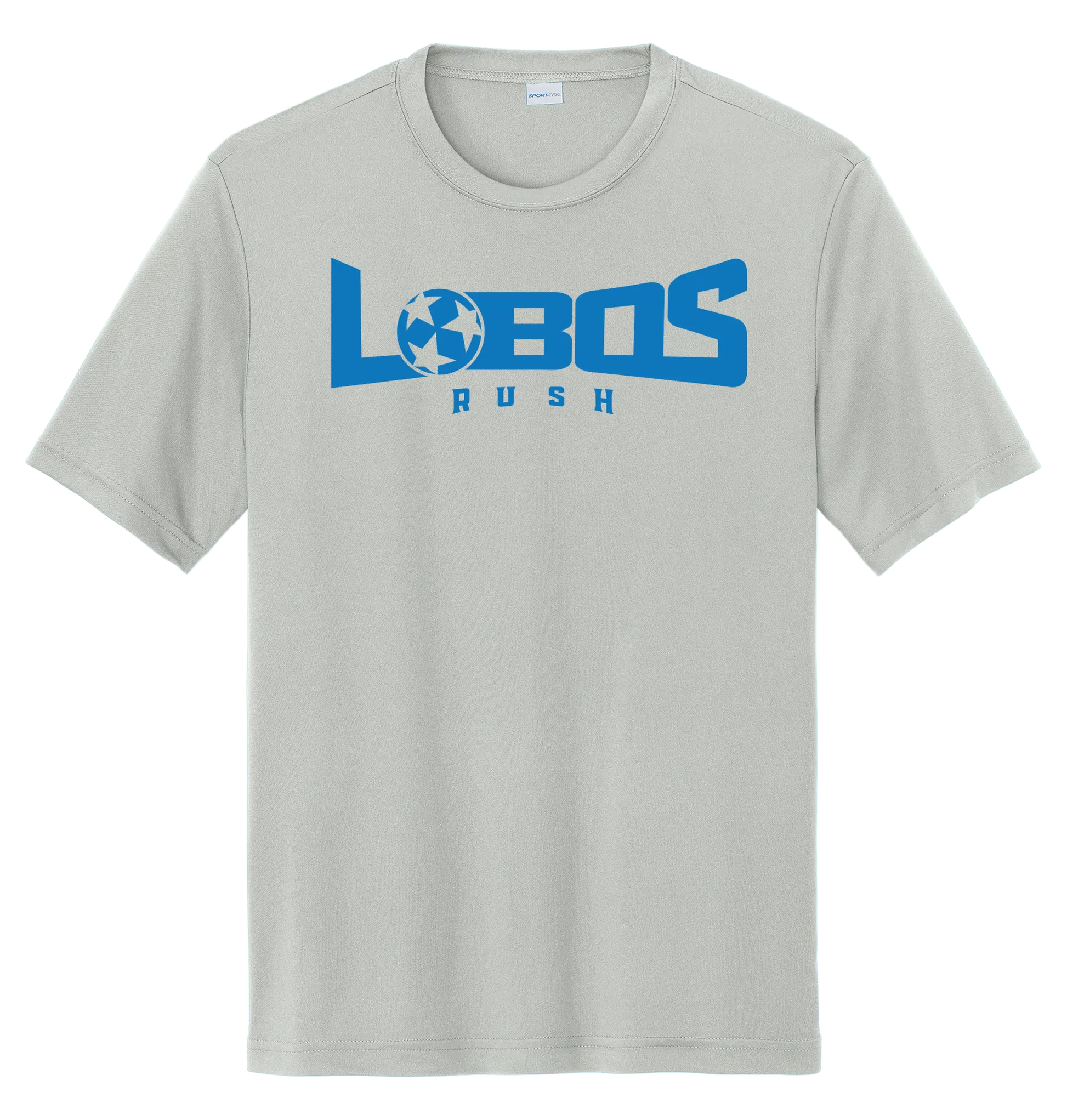 LOBOS RUSH YST350 - Youth Sport-Tek® PosiCharge® Competitor™ Tee - Rush Blue Print PrinthouseOB