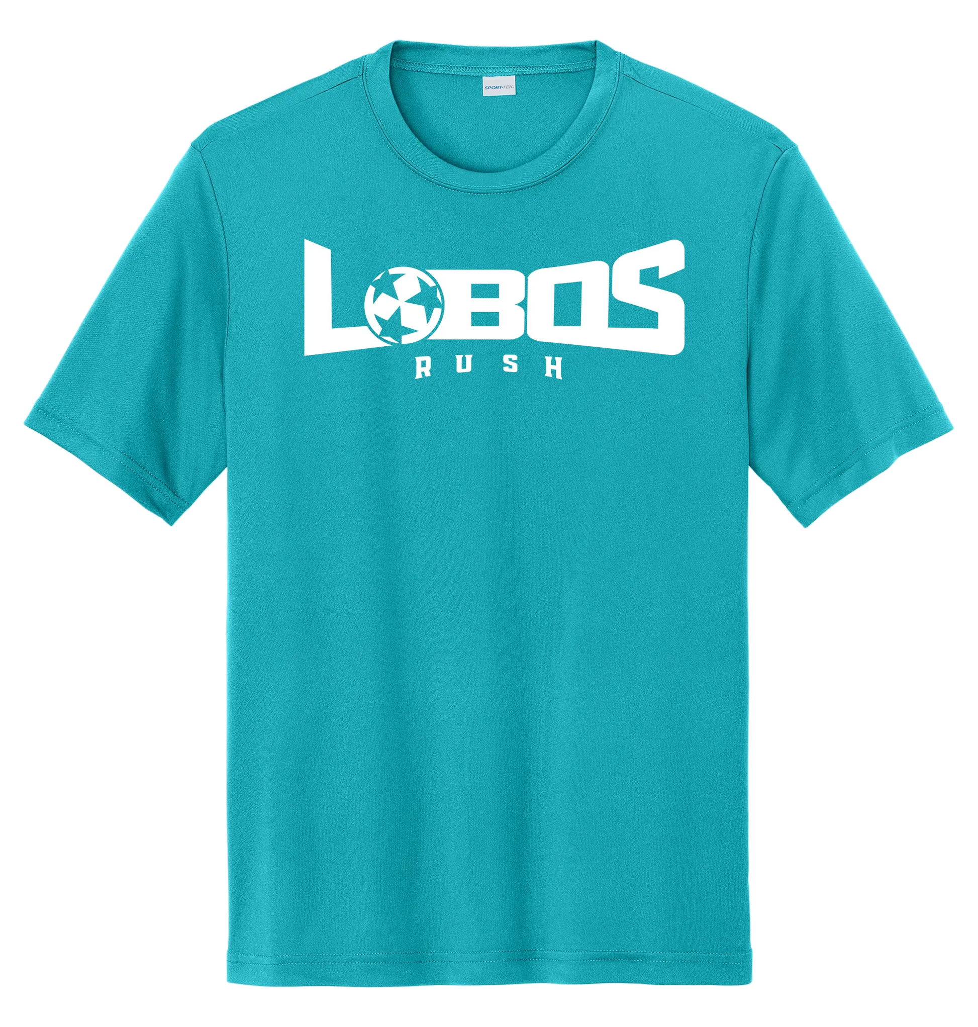 LOBOS RUSH YST350 - Youth Sport-Tek® PosiCharge® Competitor™ Tee -White Print PrinthouseOB