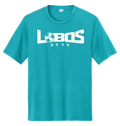 LOBOS RUSH YST350 - Youth Sport-Tek® PosiCharge® Competitor™ Tee -White Print PrinthouseOB