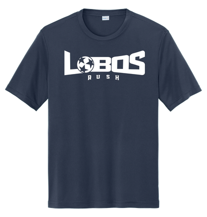 LOBOS RUSH YST350 - Youth Sport-Tek® PosiCharge® Competitor™ Tee -White Print PrinthouseOB