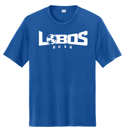 LOBOS RUSH YST350 - Youth Sport-Tek® PosiCharge® Competitor™ Tee -White Print PrinthouseOB