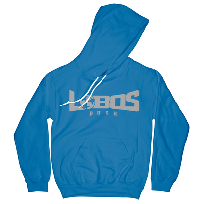 LOBOS RUSH GILDAN HOODIE - GREY PRINT - 12 COLOR OPTIONS PrinthouseOB