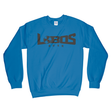 Load image into Gallery viewer, LOBOS RUSH GILDAN CREW NECK SWEATSHIRT - BLACK PRINT