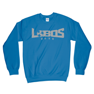 LOBOS RUSH GILDAN CREW NECK SWEATSHIRT - GREY PRINT