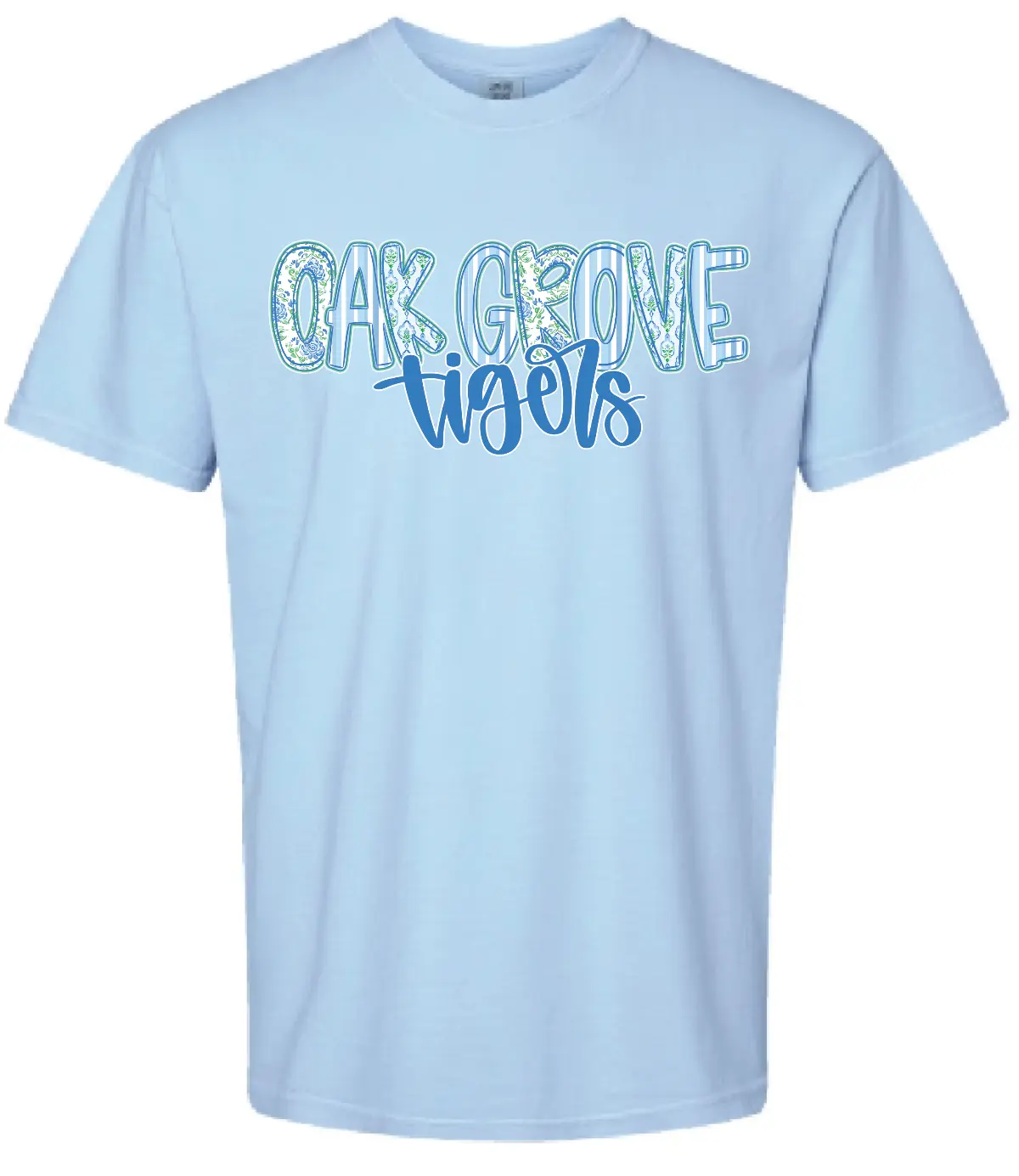 OAK GROVE - OAK GROVE GRAND MILLENIAL -Hydrangea -Comfort Colors® Heavyweight Ring Spun Tee PrinthouseOB