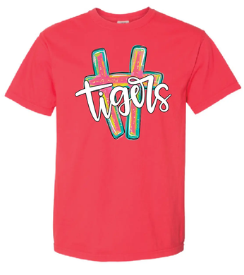 OAK GROVE - H TIGERS - PAPRIKA -Comfort Colors® Heavyweight Ring Spun Tee PrinthouseOB