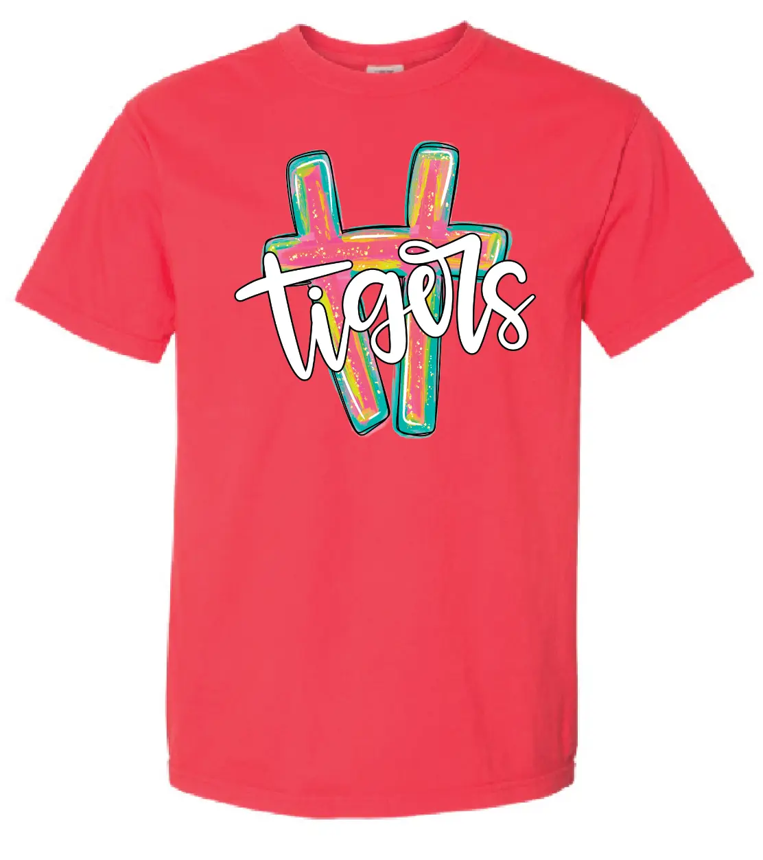 OAK GROVE - H TIGERS - PAPRIKA -Comfort Colors® Heavyweight Ring Spun Tee PrinthouseOB