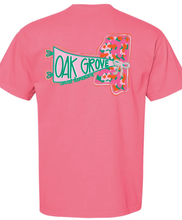 Load image into Gallery viewer, OAK GROVE - OAK GROVE PENNANT - CRUNCHBERRY -Comfort Colors® Heavyweight Ring Spun Tee PrinthouseOB