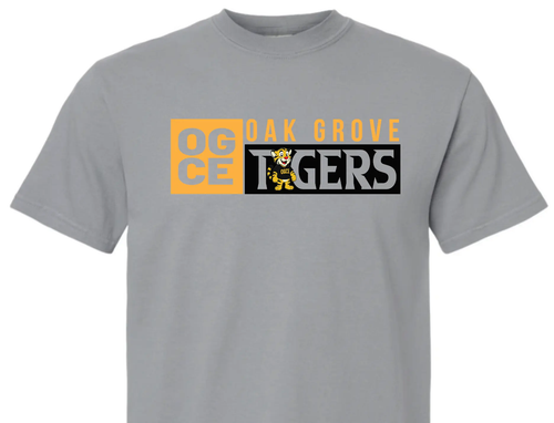 OAK GROVE - OCGE - GRANITE -Comfort Colors® Heavyweight Ring Spun Tee PrinthouseOB