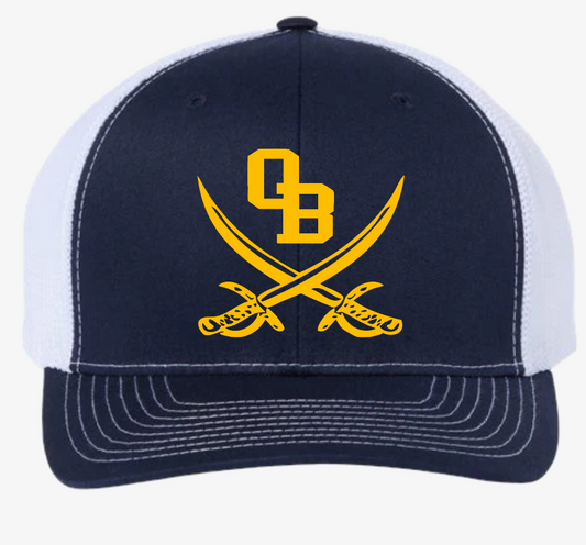 Embroidered Mesh-Back Hat/Beanie