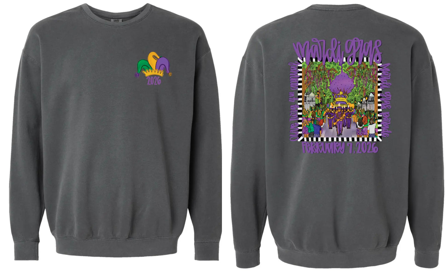 Comfort Colors Pepper Sweatshirt (Adult Only) PrinthouseOB