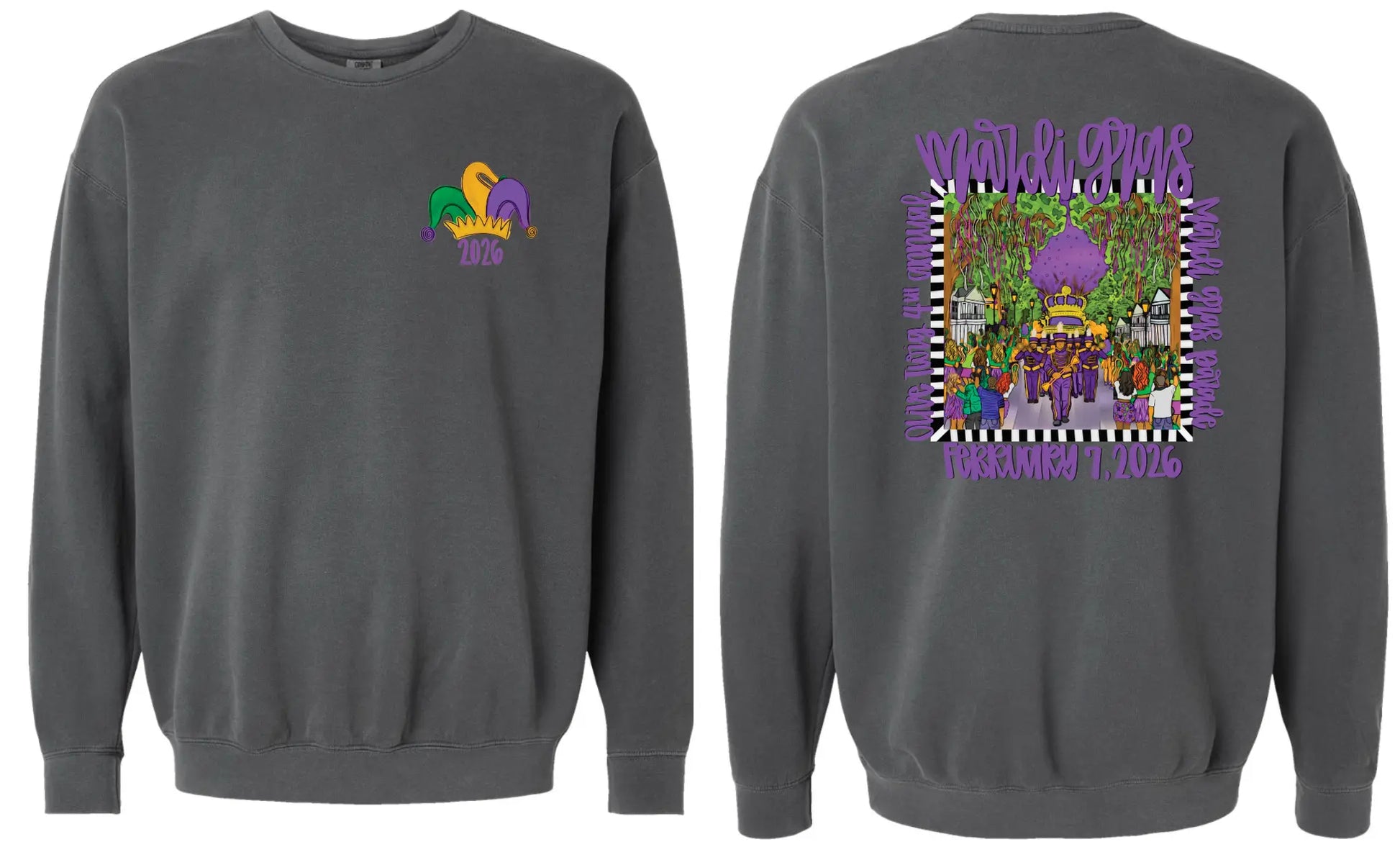 Comfort Colors Pepper Sweatshirt (Adult Only) PrinthouseOB