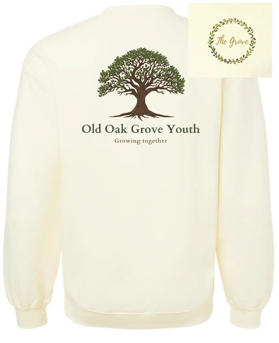 Gildan® Softstyle® Crewneck Sweatshirt- Off White - PrinthouseOB