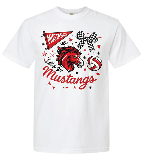 CHMS Mustangs Volleyball Tee - PrinthouseOB