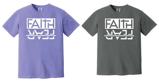 TEAM COCO - FAITH OVER FEAR TEE - COMFORT COLOR - 2 COLOR OPTIONS PrinthouseOB