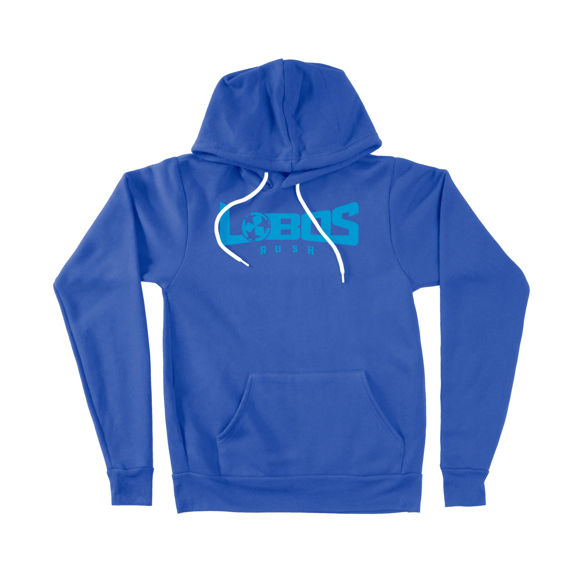 LOBOS RUSH BELLA CANVAS SPONGE FLEECE HOODIE - RUSH BLUE PRINT - 7 COLOR OPTIONS PrinthouseOB