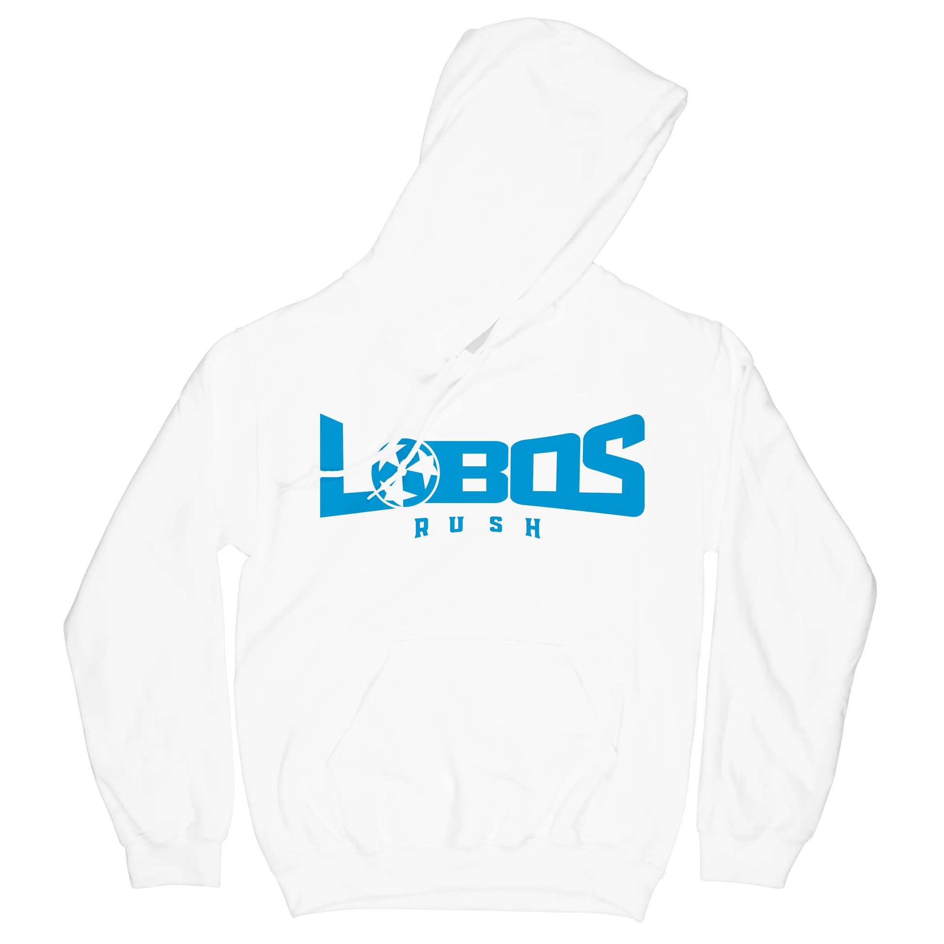 LOBOS RUSH GILDAN HOODIE - RUSH BLUE PRINT - 10 COLOR OPTIONS PrinthouseOB
