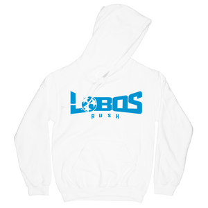 LOBOS RUSH GILDAN HOODIE - RUSH BLUE PRINT - 10 COLOR OPTIONS