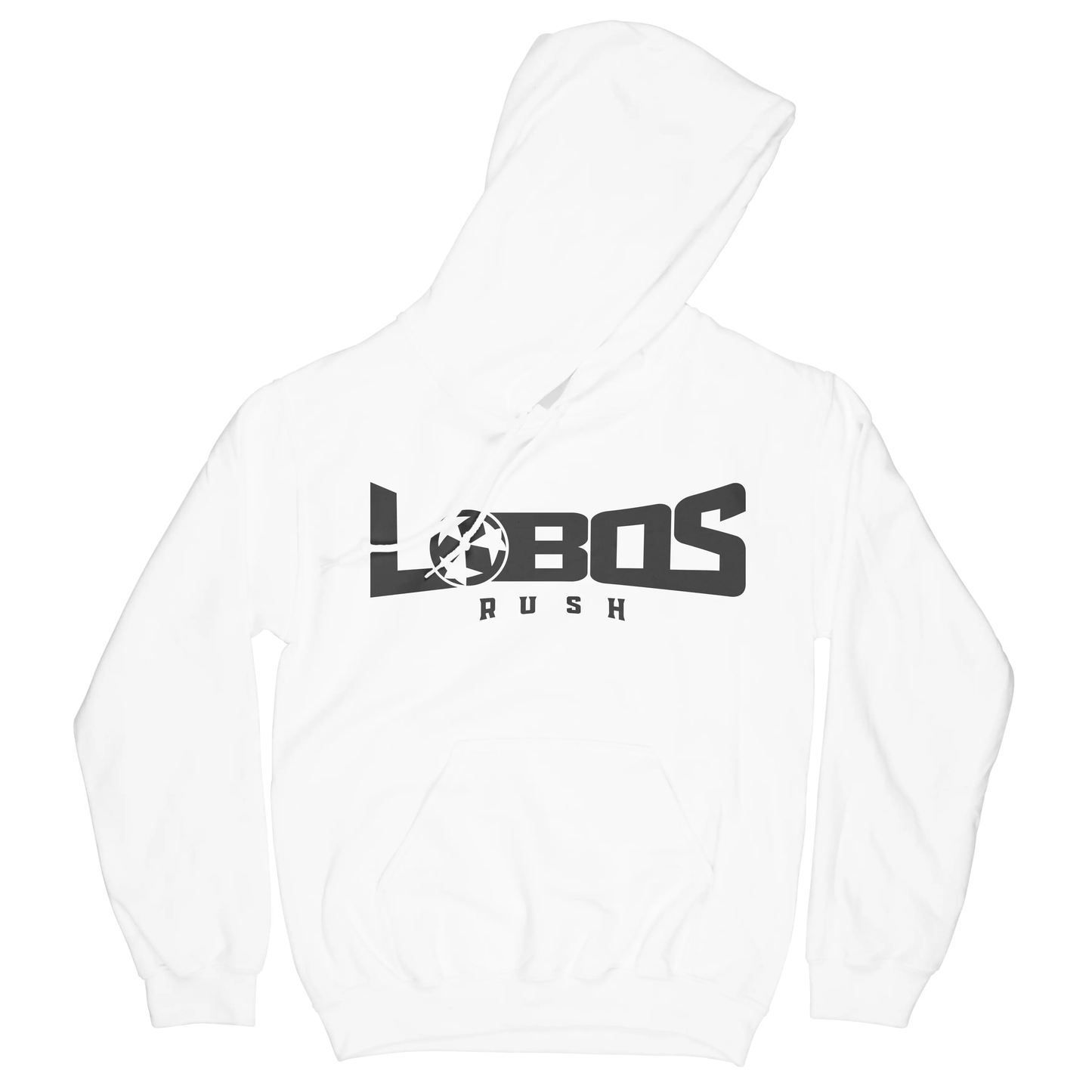 LOBOS RUSH GILDAN HOODIE - BLACK PRINT - 10 COLOR OPTIONS PrinthouseOB