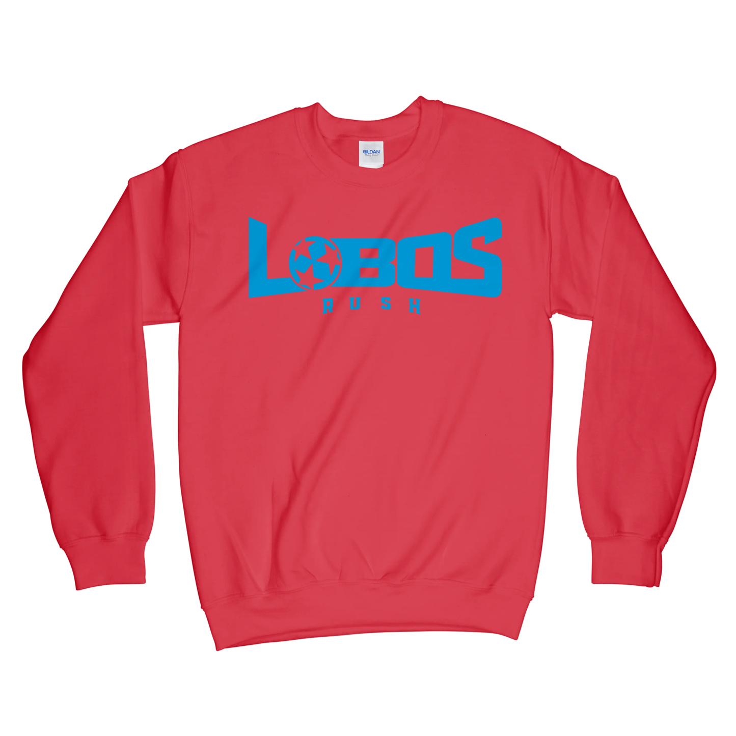 LOBOS RUSH GILDAN YOUTH CREW NECK SWEATSHIRT - 6 COLOR OPTIONS PrinthouseOB