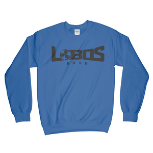 LOBOS RUSH GILDAN YOUTH CREW NECK SWEATSHIRT - 6 COLOR OPTIONS