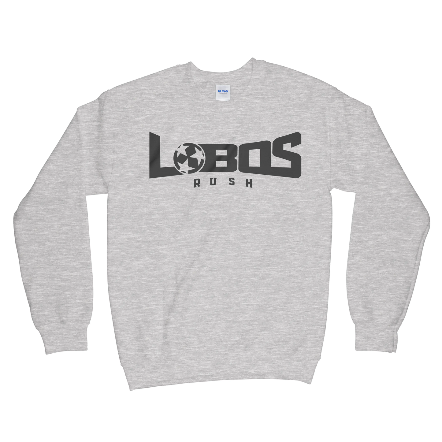 LOBOS RUSH GILDAN YOUTH CREW NECK SWEATSHIRT - 6 COLOR OPTIONS PrinthouseOB